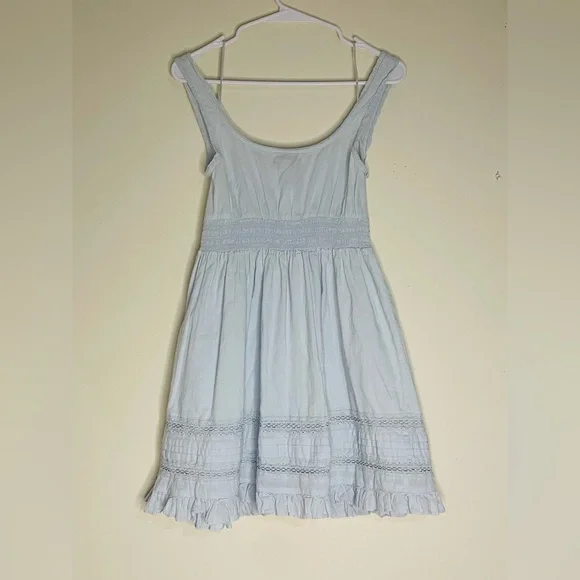 URBAN OUTFITTERS— Angelina Lace-Inset Mini Dress - Picture 7 of 11